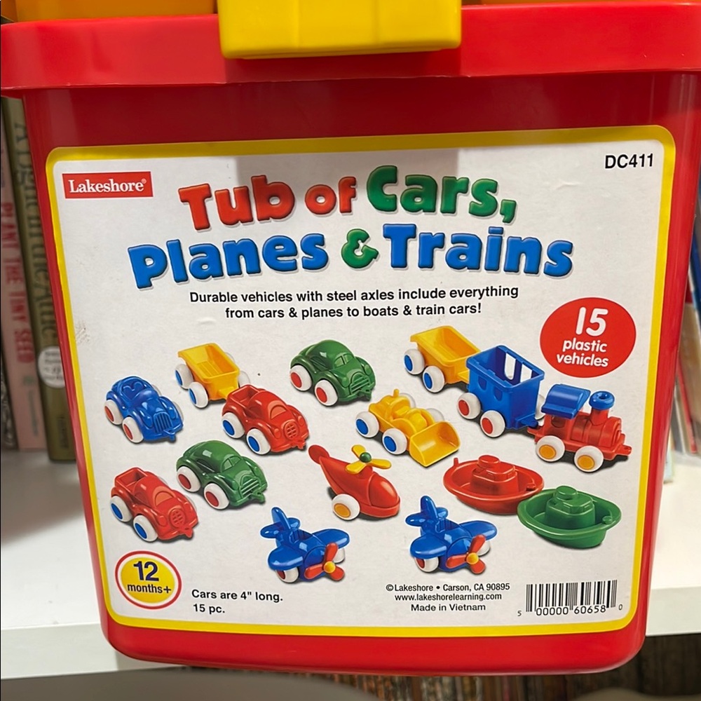 Red and Blue Toy Vehicle Set Durable Cars and Vehicles
